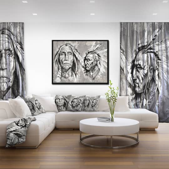 Designart - Native American Indian Heads